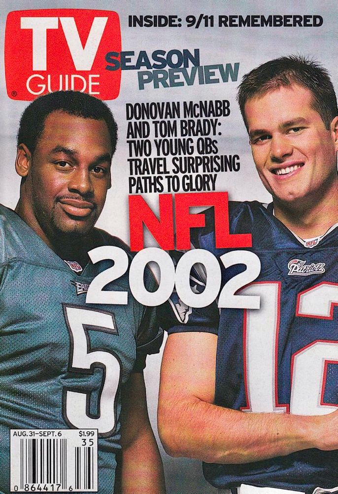 SEASON GUIDE PREVIEW DONOVAN MCNABB AND TOM BRADY: TWO YOUNG OBS TRAVEL SURPRISING PATHS TO GLORY