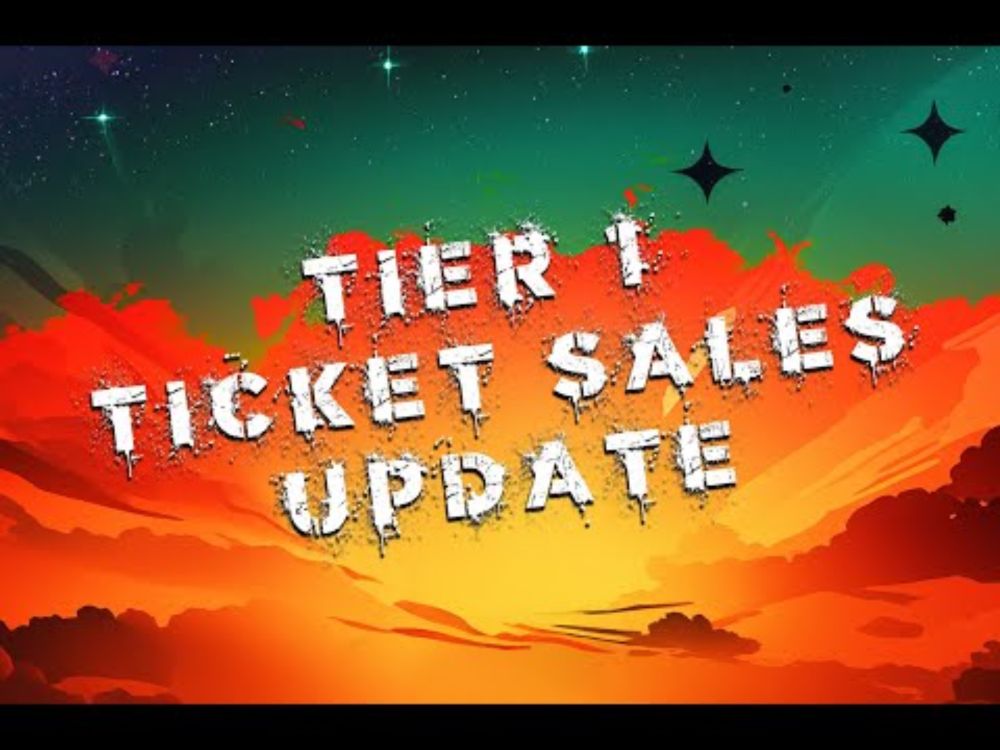 Minute in the Mud: Tier 1 Ticket Sales Update