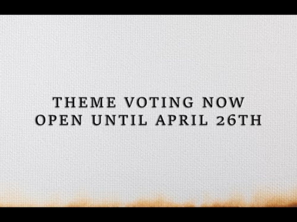 Minute in the Mud: 2025 Theme Voting Now in Progress!