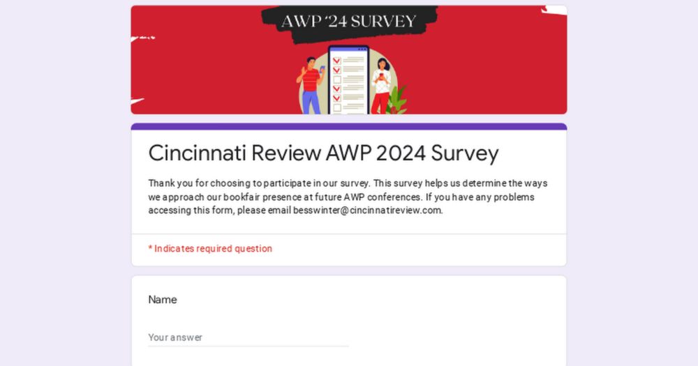 Cincinnati Review AWP 2024 Survey