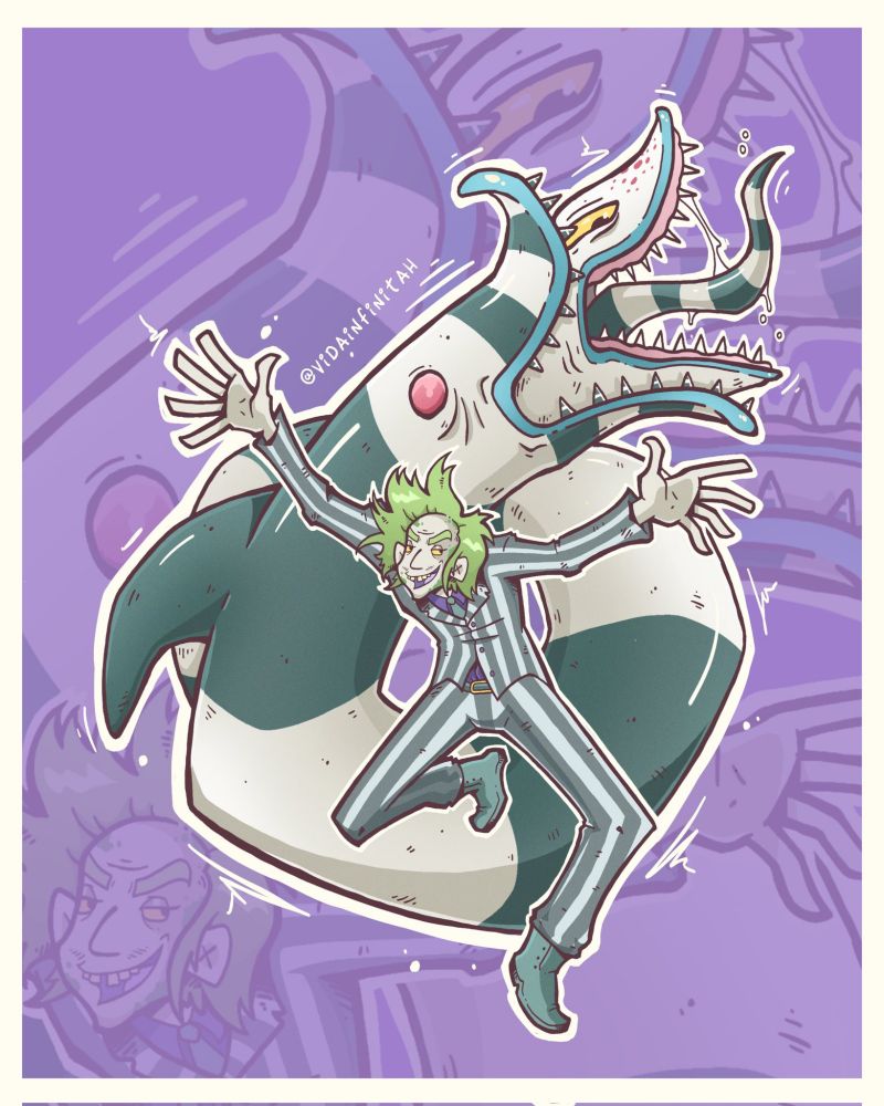 desenho, desenho digital, arte, arte digital, ilustração, ilustração digital, art, digital art, draw, digital draw, illustration, digital illustration, drawing, desenhando, artista, artitst, comic, comic style, oc, illustration, digital illustration, ibispaintX, commission, commissions, BRart, vendendoarte, brazillianartists, brasil, br, Beetlejuice