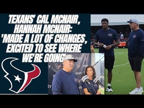 Texans' Cal McNair, Hannah McNair: 'Made a lot of changes, excited to see where we're going to go'