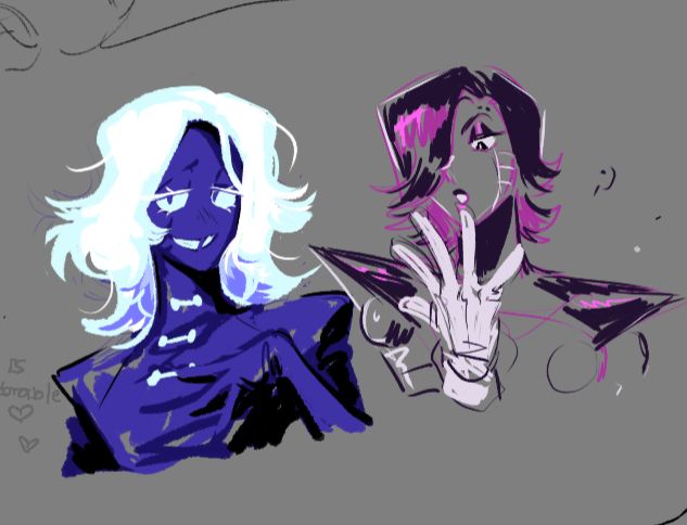 Rouxls and mettaton drawn in magma.com