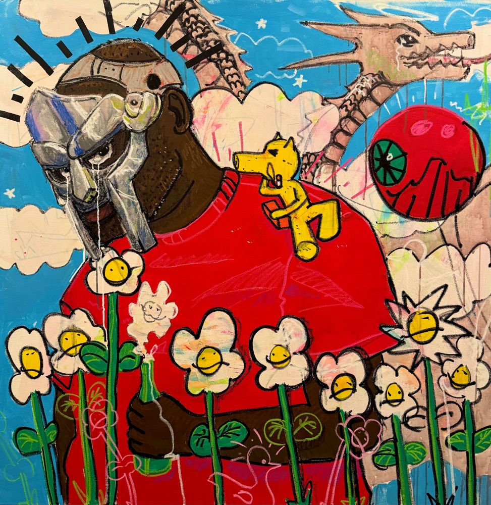 4ft x 4ft acrylic on canvas 