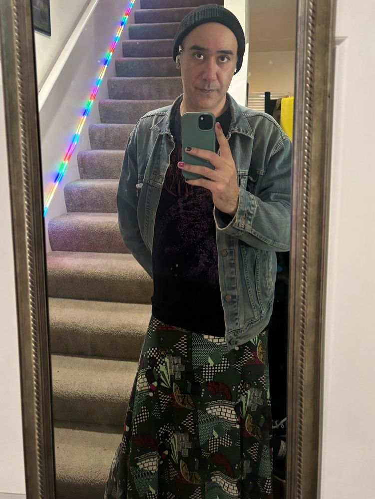 Cell phone Self portrait in mirror 