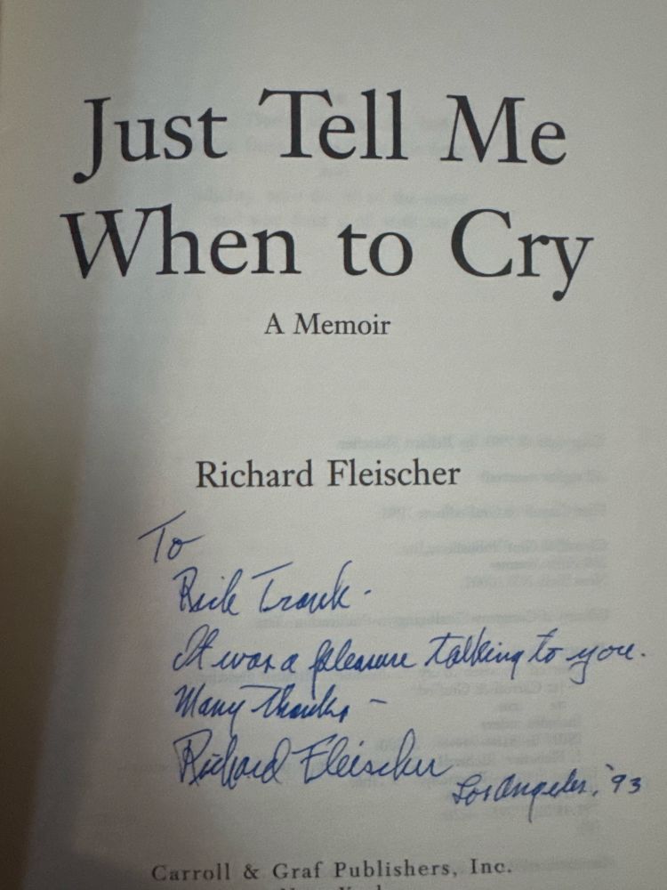 Richard Fleischer signature 