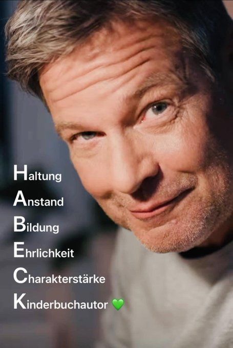Robert Habeck, Haltung Anstand Bildung Ehrlichkeit charakterstärke kinderbuchautor 💚