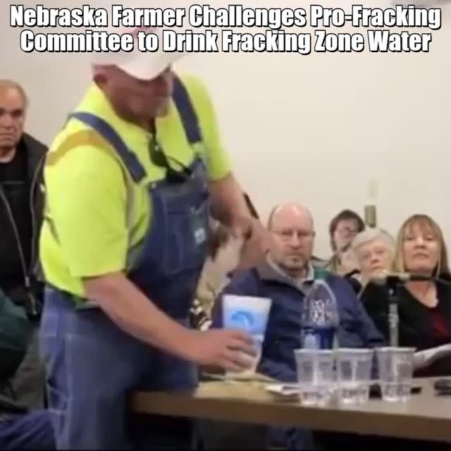 Nebraska Farmer Confronts Pro-Fracking Committee with Bold Request to Drink Contaminated Water from Fracking Zone

Socials & Support: Telegram, Instagram, Facebook, X, Buy me a Coffee 👉 @tmisglitching
