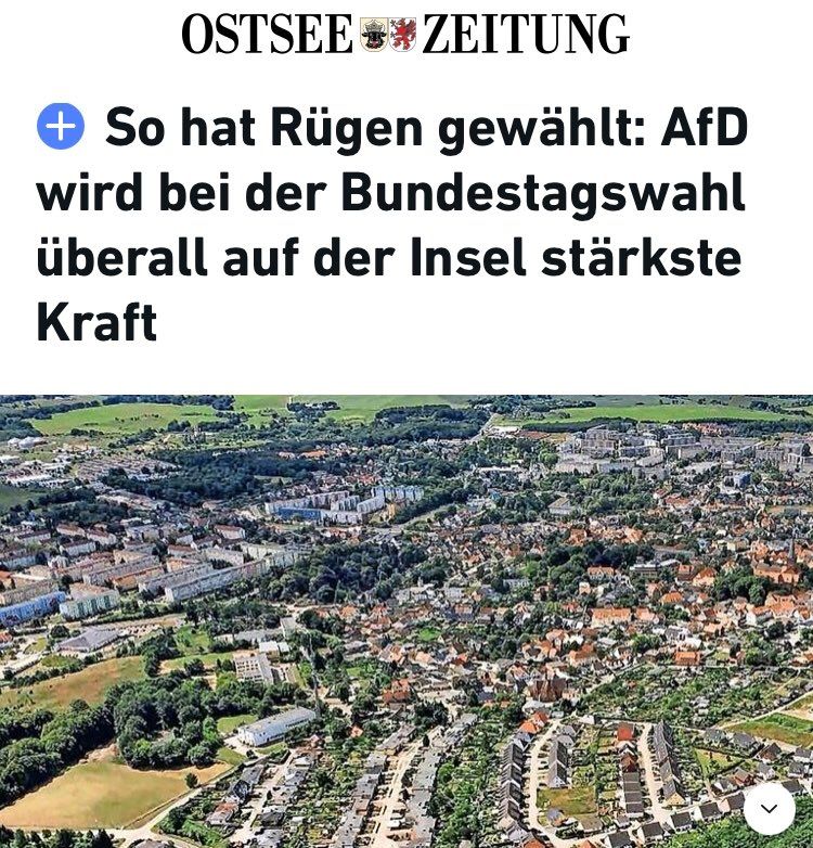 Ostsee Zeitung so hat Rügen gewählt, AFD wird bei der Bundestagswahl überall auf der Insel stärkste Kraft