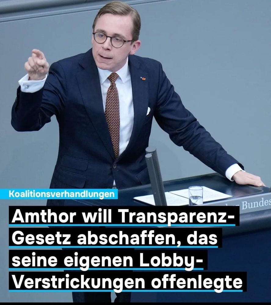 Amthor will transparenzgesetz abschaffen, das seine eigenen lobby-verstrickungen offengelegte