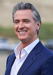 Gavin Newsom smiling