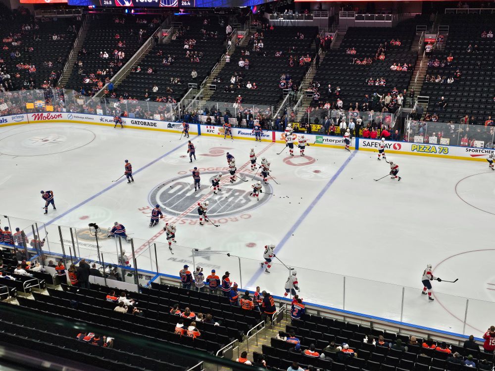 Hockey game in Edmonton 