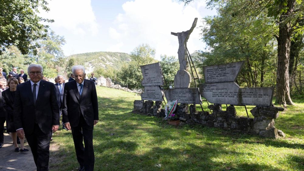 Ottant’anni fa la strage a Marzabotto, Mattarella: “Mai più nazismi e fascismi”. E Steinmeier chiede scusa: “Provo dolore e vergogna”