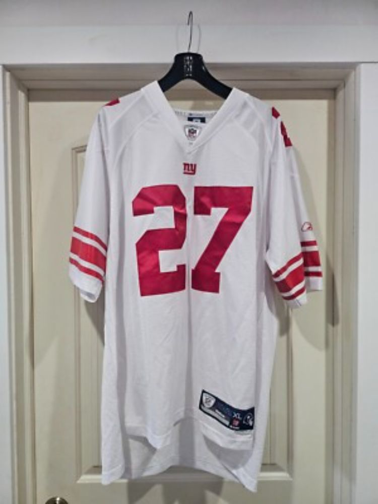 NFL New York Giants Reebok 2005-pres. Brandon Jacobs road white jersey (size XL) | eBay