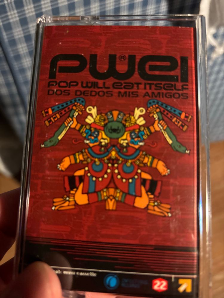 Cassette of the Pop Will Eat Itself album ‘Dos Dedos Mis Amigos’