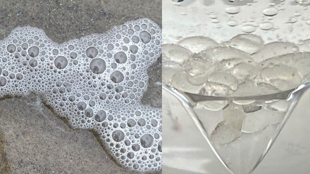 Sea Foam Contains Hemoglycin From Cosmic Dust - Astrobiology