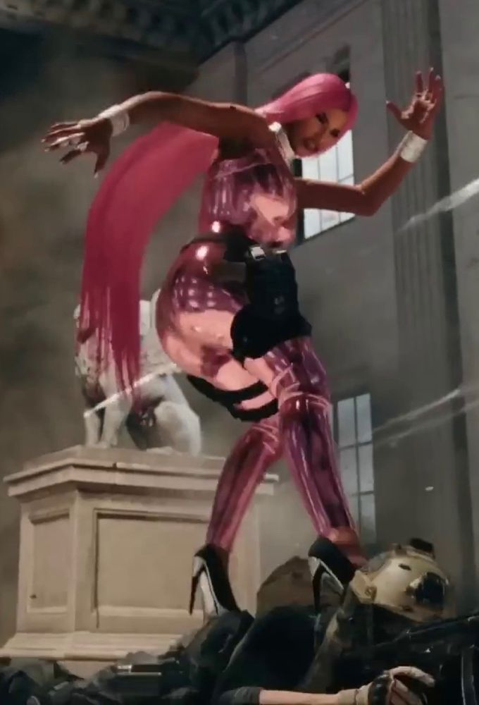 Nicki minaj call of duty skin character stomping on some bitch