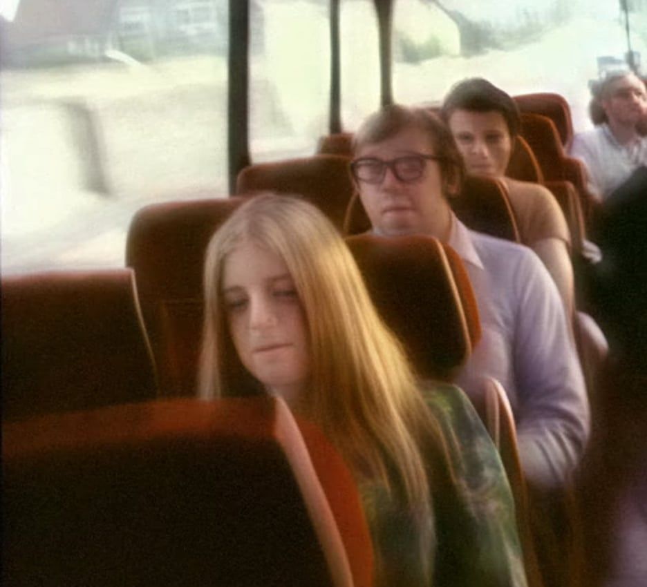 Busload of the souls of their damned on their way to Hell