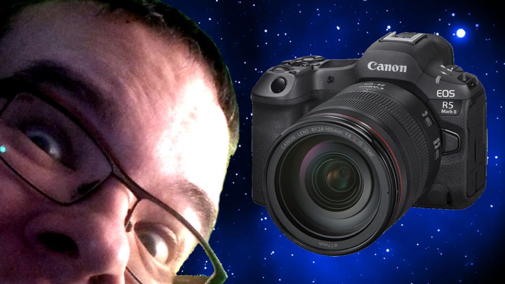 My face and camera floating in space