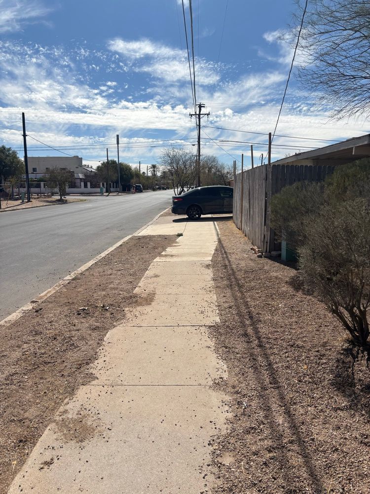Car blocking the sidewalk