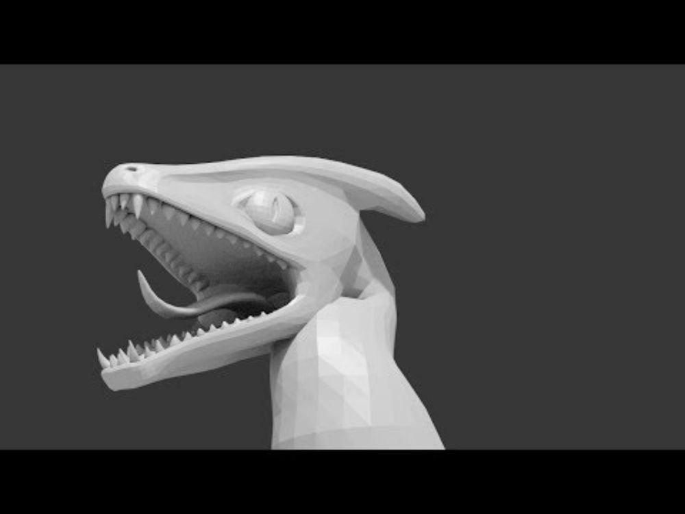 I modeled and rigged a dragon just to make this one video