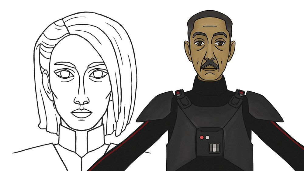 Rebels style Trilla Suduri & Moff Gideon