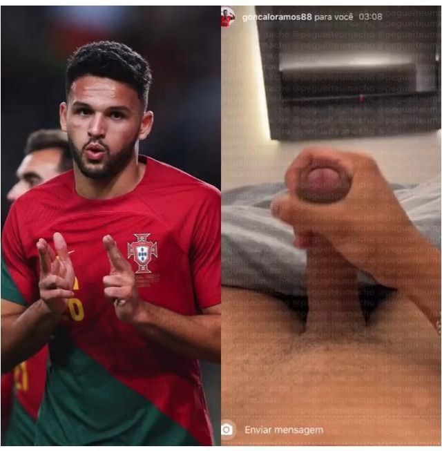 Gonçalo Ramos naked dick cum nudo