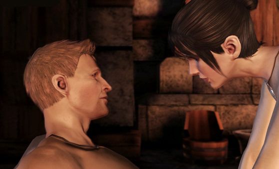 Ah, yes, the (awkwardly animated) Dark Ritual scene. Why didn't we just fade to black? Or move the camera to look at the fireplace or something? I'll never know.