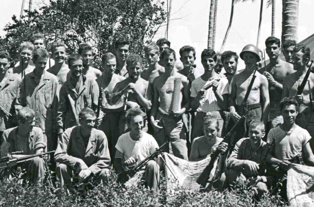 A group of Marine Raiders on Guadalcanal