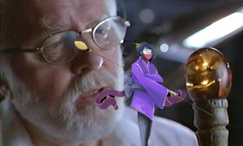 I don't play Slay the Spire

The Watcher stands inside an image of John Hammond considering his amber-headed cane. In tandem with the original post this reads as "In Amber-Clad".

It's a Halo post. I've hijacked your Spire post to be about Halo now.

Cortana x John Halo 4everrrr thesuitdoesn'tjackhimoff