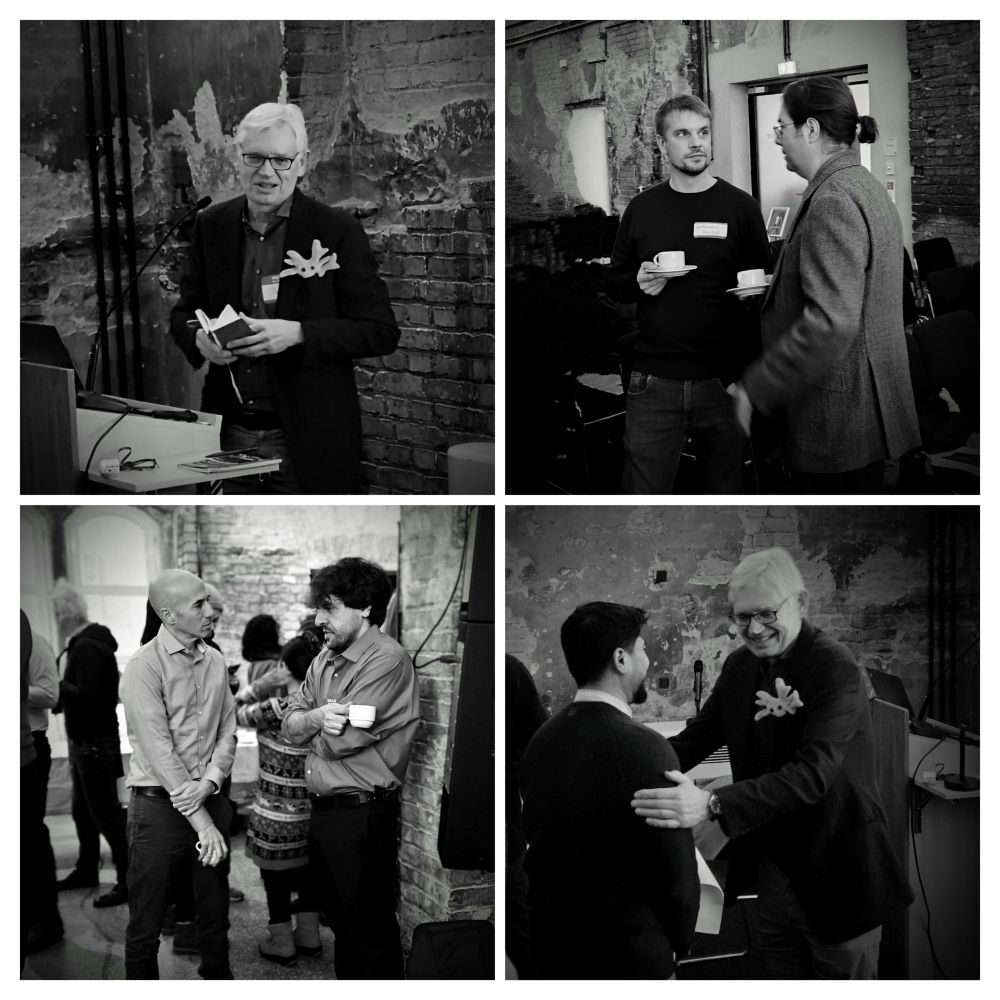 Pictures of scientists at the symposium in honor of P.H.'s 70th birthday.