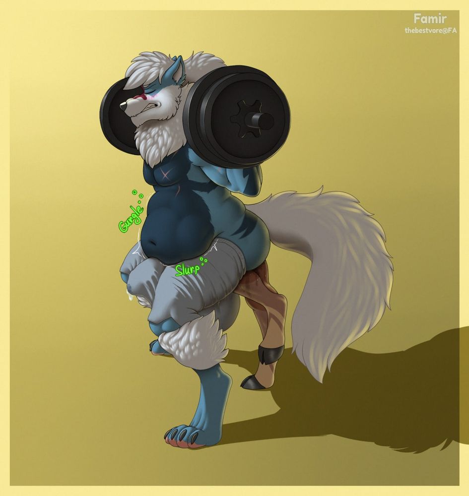 me getting shoved into Arcamiles' butt as he squats a barbell