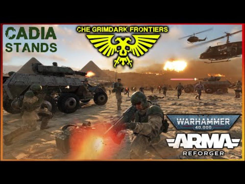 CADIANS Vs CHAOS | WARHAMMER 40K MOD IN ARMA REFORGER (Che Grimdark Mod)