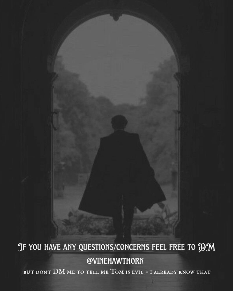 If you have any questions/concerns feel free to DM @vinehawthorn
But don’t dm me to tell me Tim is evil - I already know that