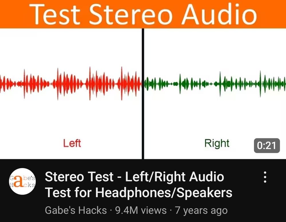 Image of Left and right audio waveform

Stereo Test - Left/Right Audio Test for Headphones/Speakers

Gabe's Hacks 9.4M views 7 years ago 