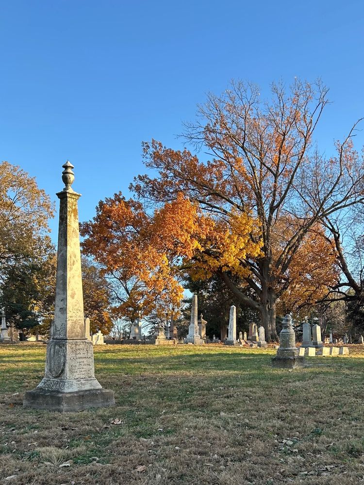 Fall colors at an old cemetery
