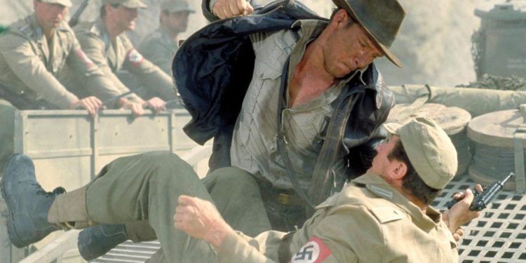 indiana jones punching nazi