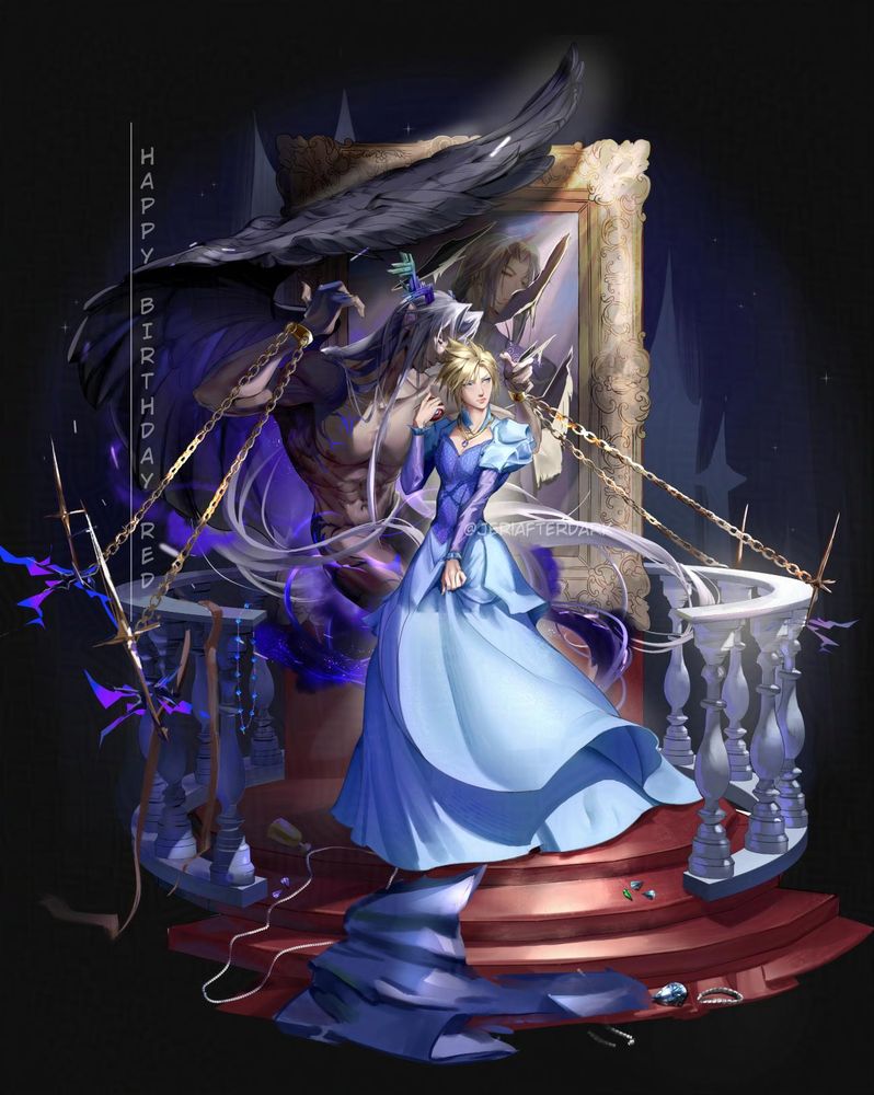 Sephiroth as the Beast, and Cloud as the Beauty