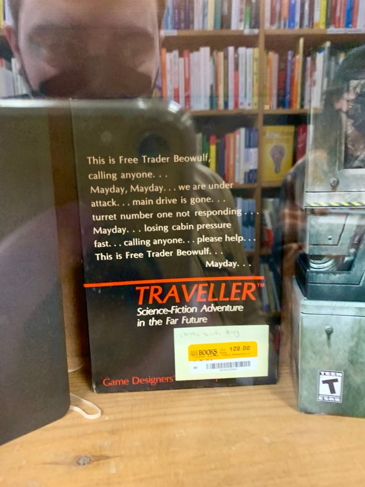 Traveller rpg box priced $120