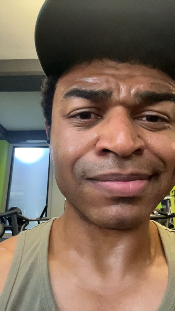 My sweaty face