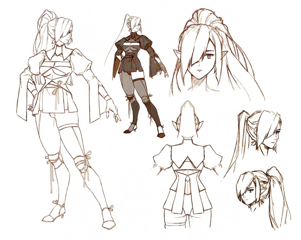 Nier inspired character design
