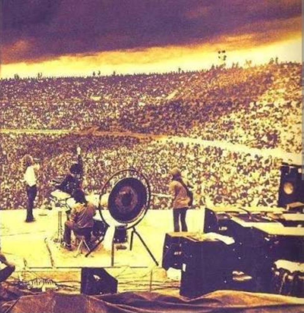 Led Zeppelin at Kooyong Stadium, Melbourne, February 20th 1972
