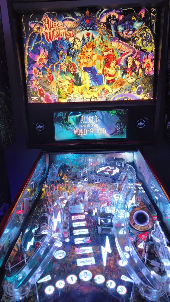 Alice's Adventures in Wonderland pinball