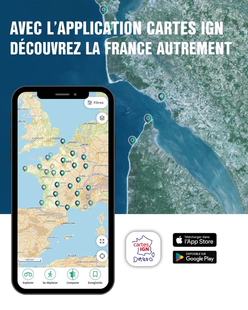 Avec l'application Cartes IGN découvrez la France autrement
