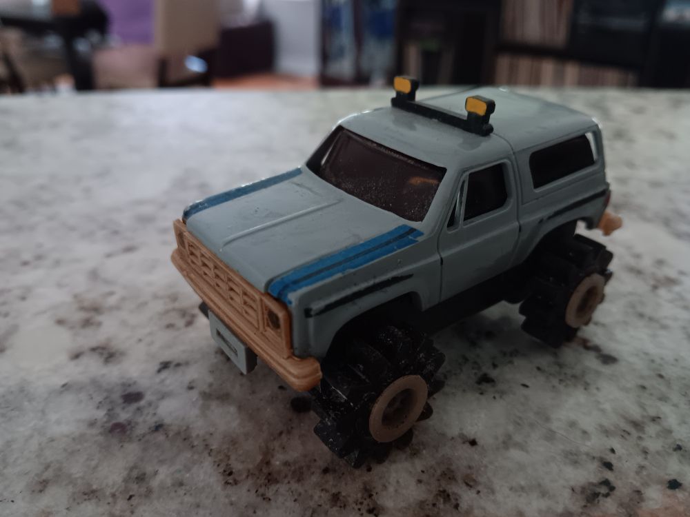 Schaper Stomper 4x4 toy Chevy Blazer, circa 1980. No idea if it still works.
