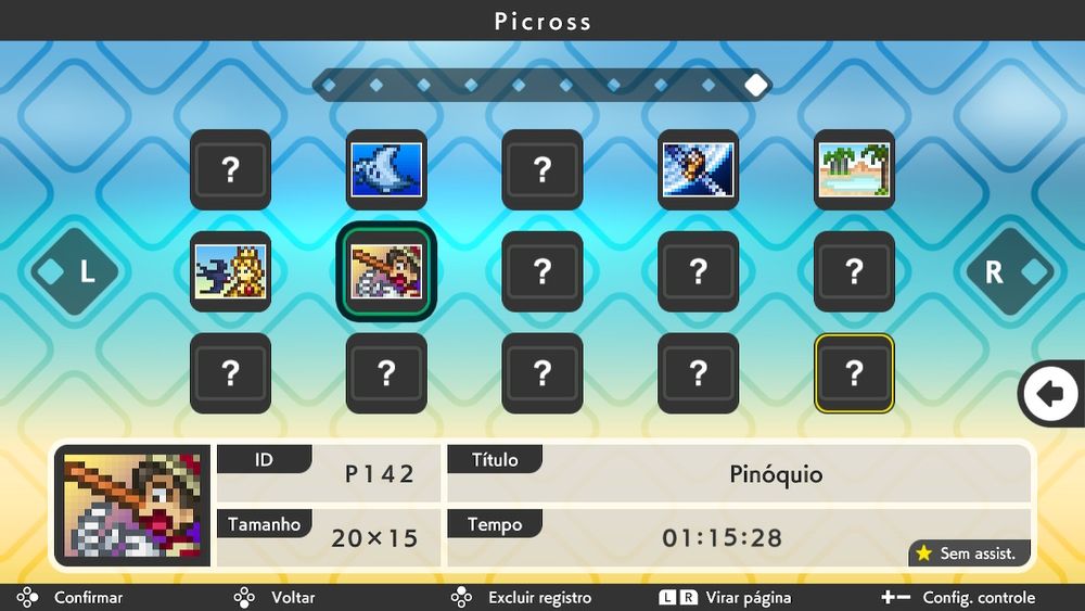 "Esse puzzle é fácil" disse Pinóquio claramente mentindo
