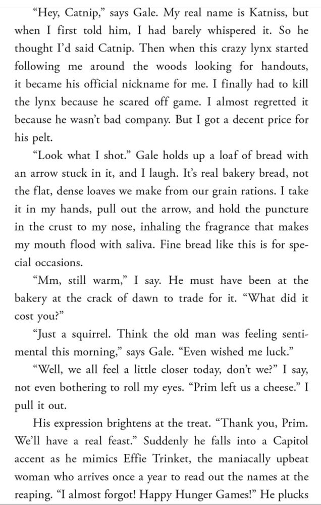 Noch eine Seite von »The Hunger Games«