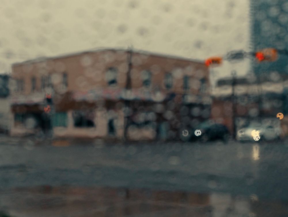 Pardon my intentionally out of focus moody rain shot