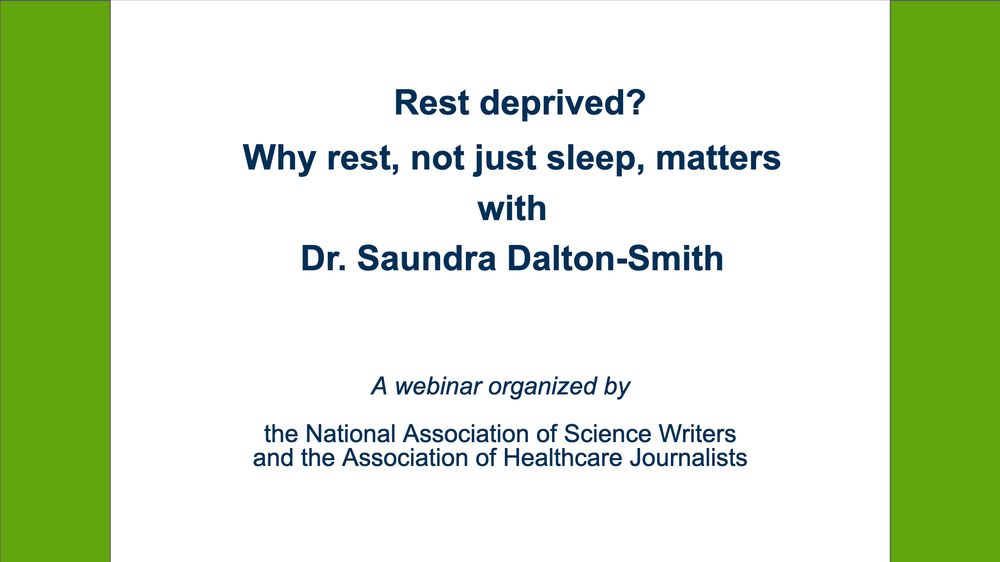Rest deprived? Why rest, not just sleep, matters