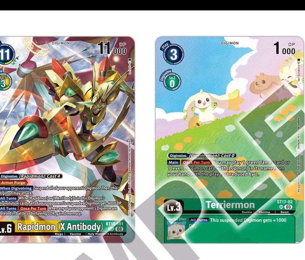 Digimon card reprints